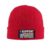 Anceky Gorros de Punto de Invierno para Hombres y Mujeres con Apoyo a inmigrantes y Refugiados