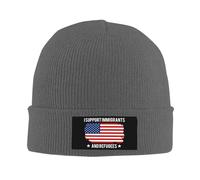 Anceky Gorros de Punto de Invierno para Hombres y Mujeres con Apoyo a inmigrantes y Refugiados