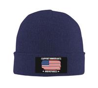 Anceky Gorros de Punto de Invierno para Hombres y Mujeres con Apoyo a inmigrantes y Refugiados