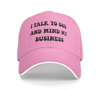 Anceky Hablo con Dios y me meto en mis Asuntos - Gorra de béisbol Cristiana Divertida