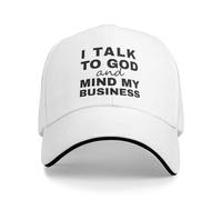 Anceky Hablo con Dios y me meto en mis Asuntos - Gorra de béisbol Cristiana Divertida