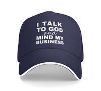 Anceky Hablo con Dios y me meto en mis Asuntos - Gorra de béisbol Cristiana Divertida
