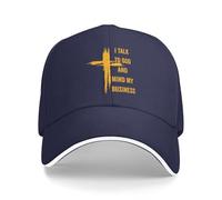 Anceky Hablo con Dios y me meto en mis Asuntos - Gorra de béisbol Cristiana Divertida