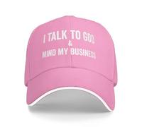 Anceky Hablo con Dios y me meto en mis Asuntos - Gorra de béisbol Cristiana Divertida