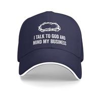 Anceky Hablo con Dios y me meto en mis Asuntos - Gorra de béisbol Cristiana Divertida