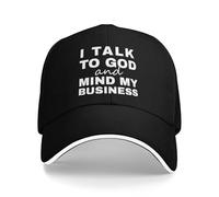 Anceky Hablo con Dios y me meto en mis Asuntos - Gorra de béisbol Cristiana Divertida
