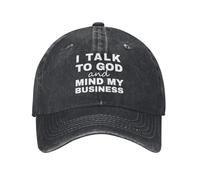 Anceky Hablo con Dios y me meto en mis Asuntos - Gorra Divertida Cristiana Retro