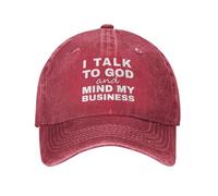 Anceky Hablo con Dios y me meto en mis Asuntos - Gorra Divertida Cristiana Retro