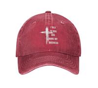 Anceky Hablo con Dios y me meto en mis Asuntos - Gorra Divertida Cristiana Retro
