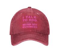 Anceky Hablo con Dios y me meto en mis Asuntos - Gorra Divertida Cristiana Retro