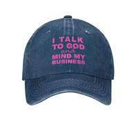 Anceky Hablo con Dios y me meto en mis Asuntos - Gorra Divertida Cristiana Retro