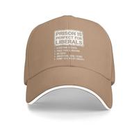 Anceky La cárcel liberales. Gorra de béisbol con Cita antiliberal para Hombres y Mujeres.