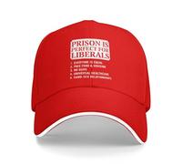 Anceky La cárcel liberales. Gorra de béisbol con Cita antiliberal para Hombres y Mujeres.