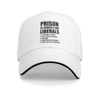 Anceky La cárcel liberales. Gorra de béisbol con Cita antiliberal para Hombres y Mujeres.