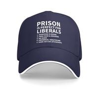 Anceky La cárcel liberales. Gorra de béisbol con Cita antiliberal para Hombres y Mujeres.
