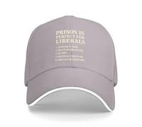 Anceky La cárcel liberales. Gorra de béisbol con Cita antiliberal para Hombres y Mujeres.