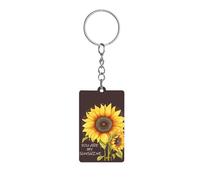 Anceky Llavero Girasol Eres mi rayo de sol para mujeres y hombres - Llavero acrílico ligero con impresión en una sola cara, duradero