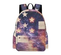 Anceky Mochila ligera Galaxy American Flag With Starhead Backpack para hombres y mujeres, An