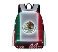 Anceky Mochila ligera I Love Mexico Mexican Flag Art para hombres y mujeres, Anti The