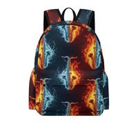 Anceky Mochila ligera para viajes universitarios, mochila de día, agua y fuego, saxofón para mí