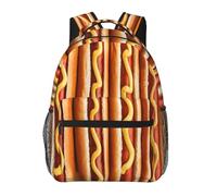 Anceky Mochila para perritos calientes, mochila para portátil, mochila informal pa