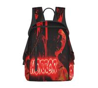 Anceky Mochila para portátil con cara de zombi de terror, mochila de viaje, mochila deportiva, bolso de hombro ligero, bolsas de trabajo grandes con múltiples bolsillos para acampar