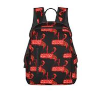 Anceky Mochila para portátil con cara de zombi de terror, mochila de viaje, mochila deportiva, bolso de hombro ligero, bolsas de trabajo grandes con múltiples bolsillos para acampar