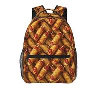 Anceky Mochila para portátil con kétchup para perritos calientes, mochila informal