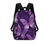 Anceky Mochila para portátil, resistente, con bonitas mariposas moradas, mochila pequeña para hombre