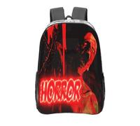 Anceky Mochila transparente de PVC de 16 pulgadas con cara de zombi, mochila de viaje, bolsa deportiva para exteriores, bolsas informales para el trabajo y camping.