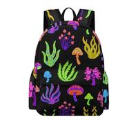 Anceky Mochila Trippy Fantastic Mushrooms, mochila informal ligera para el día a día.
