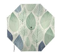 Anceky Plant Tree Leaf Water Repellent Compact UmbrellaOne-Click Automatic Open And Close And PortableTravel Umbrella Can Be Placed in A Briefcase, Backpack, Suitcase.