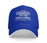 Anceky Prefiero ser un Conservador chiflado Que un Liberal. Gorra de béisbol antiliberal.