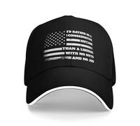 Anceky Prefiero ser un Conservador chiflado Que un Liberal. Gorra de béisbol antiliberal.