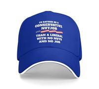 Anceky Prefiero ser un Conservador chiflado Que un Liberal. Gorra de béisbol antiliberal.