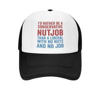 Anceky Prefiero ser un Conservador chiflado Que un Liberal. Gorra de Malla. Gorra de Camionero antiliberal.