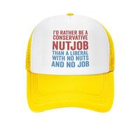 Anceky Prefiero ser un Conservador chiflado Que un Liberal. Gorra de Malla. Gorra de Camionero antiliberal.