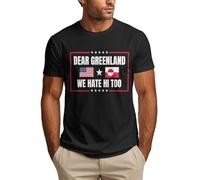 Anceky Querida Groenlandia, Nosotros también lo odiamos. Camisetas para Hombre con el Lema Somos Groenlandia.