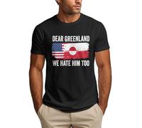 Anceky Querida Groenlandia, Nosotros también lo odiamos. Camisetas para Hombre con el Lema Somos Groenlandia.