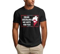 Anceky Querida Groenlandia, Nosotros también lo odiamos. Camisetas para Hombre con el Lema Somos Groenlandia.
