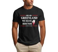 Anceky Querida Groenlandia, Nosotros también lo odiamos. Camisetas para Hombre con el Lema Somos Groenlandia.