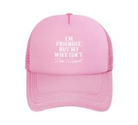 Anceky Soy amigable, Pero mi Esposa no. No toques Gorras, Gorra de béisbol, Gorra de Camionero, Hombres y Mujeres.