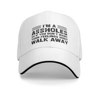 Anceky Soy un imbécil, así Que si no Quieres Que te hieran los Sentimientos, aléjate. Gorra de béisbol Unisex, Gorra de Camionero Estilo papá, Color Negro.