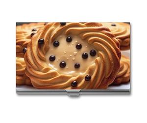 Anceky Tarjetero Biscuit Slim con Nombre, Billetera múltiple, Tarjetero para Tarjetas de crédito, identificación, para Hombres y Mujeres
