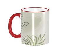 Anceky Taza de café verde matcha, tazas de café de cerámica con asa, tazas de té, tazas para café, tazas para beber para mujeres y hombres