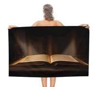 Anceky Toalla de Playa Extragrande Book Under The Light, Toallas de Playa para Adultos (Hombres y Mujeres), Toalla de Piscina para Playa, Camping, Piscina, Gimnasio, Deportes y Yoga (51" x 31").