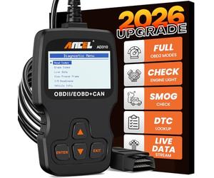 ANCEL AD310 OBD2 Diagnosis, Escáner de Coche Profesional Que Lector y Borrador de Códigos, Diagnóstico del Motor, Compatible con Múltiples Marcas de Vehículos