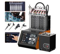 ANCEL ANJ600 limpiador de inyector de combustible de 6 cilindros probador GDI Piezo EFI FSI ultrasónico coche motocicleta herramientas de limpieza automática