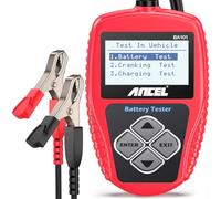 ANCEL BA101 Comprobador de Batería Auto Profesional 12V 100-2000CA, 30AH-220AH Prueba de Carga Analizador Digital Herramienta de Probador Batería AGM, Gel, EFP para Automóvil/Barco/Moto