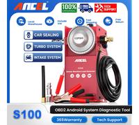 ANCEL S100-Detector de fugas de humo para coche, herramienta de diagnóstico EVAP, generador de fumar, fuga al vacío, fuga de Gas, nalyzer automotriz